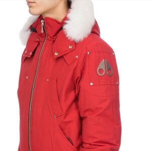 Men's Red Moose Knuckles Bomber Jacket, Size XXL (fits like XL)